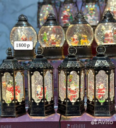 Новогодние музыкальные светильники-фонари