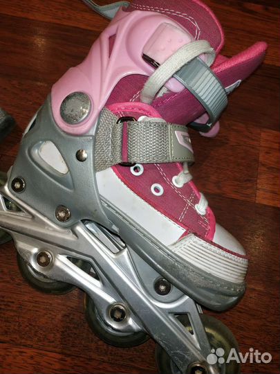 Ролики детские 29-32 шлем защита