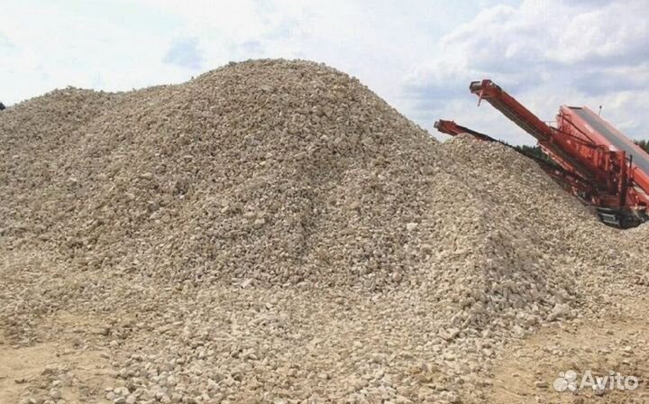 Щебень известковый