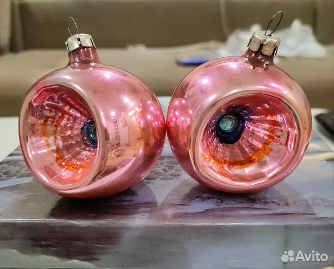 Елочные игрушки СССР шары прожекторы