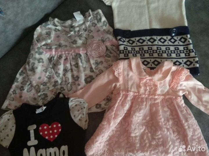 Вещи пакетом на девочку,6-12 мес