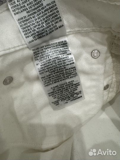 Джинсы levis 511 белые 34x30