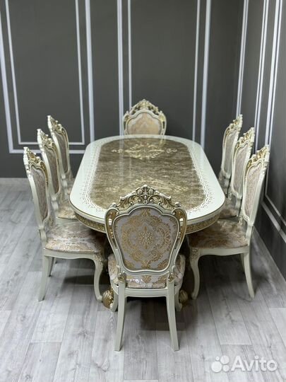 Стол голд овальный и стулья