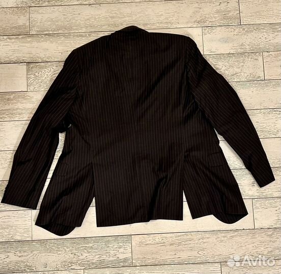 Пиджак H&M (USA). L/XL. Серый в полоску