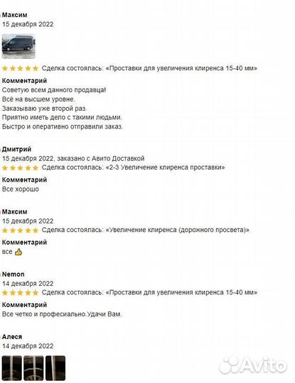 Проставки для увеличения клиренса