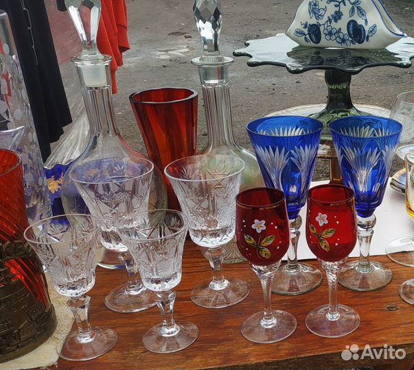 Рюмки фужеры бокалы Богемия и другие