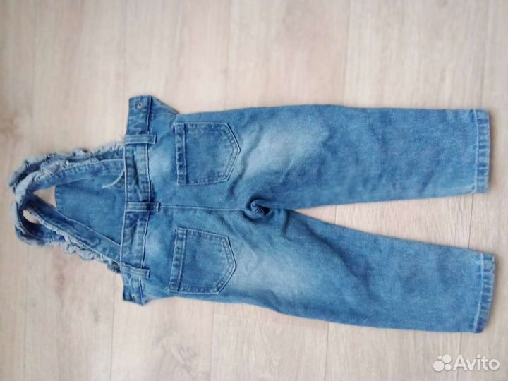 Джинсовый комбинезон для девочки 86