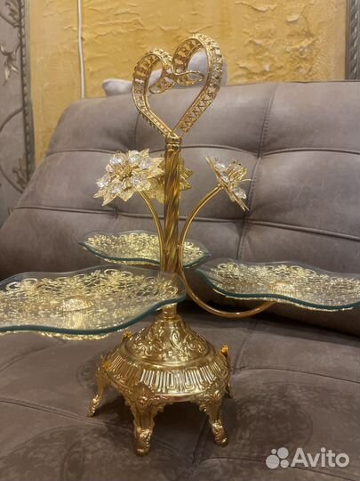 Ваза интерьерная для конфет железная