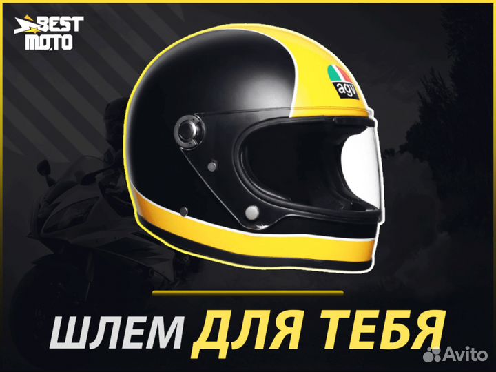 Шлем AGV X3000 Multi Super AGV Matt Black Yell