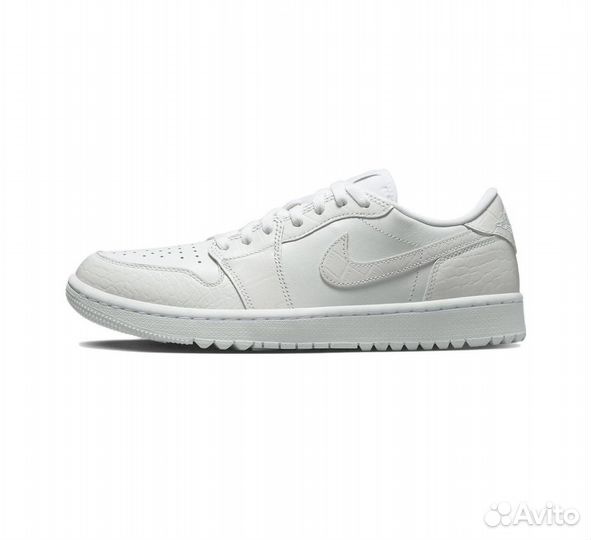 Jordan 1 Low OG Golf White Croc оригинал