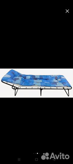 Раскладушка с матрасом