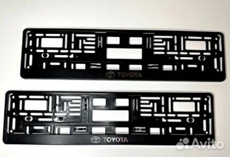 Рамки для номера автомобиля Тойота - комплект 2 шт