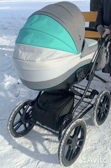 Коляска 3 в 1 Indigo с автолюлькой на шасси