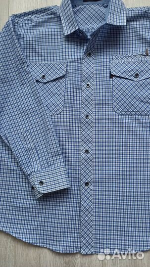 Рубашка мужская хлопок 54 56 58 60 новые