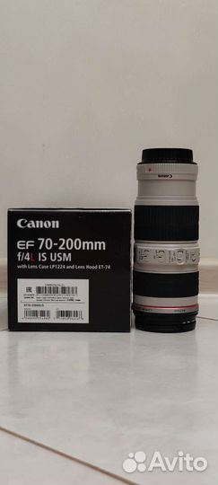 Объектив canon ef 70-200mm f/4L is usm