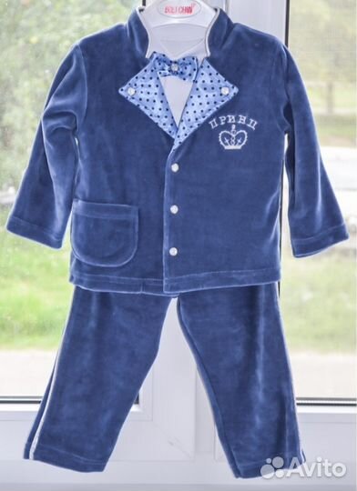 Новый велюровый комплект, р.80