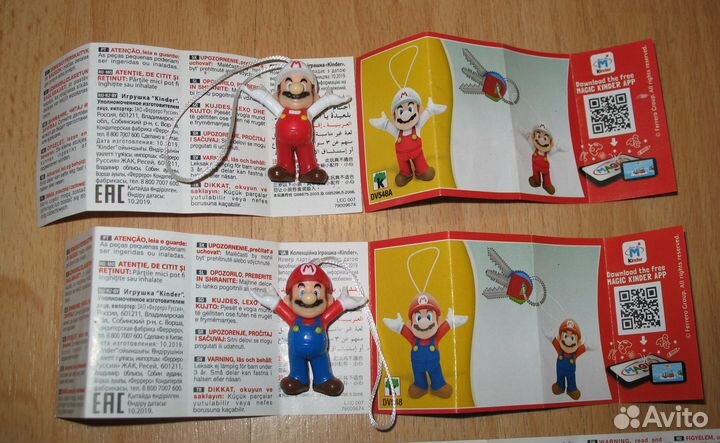 Супер Марио Super Mario игрушки из kinder joy