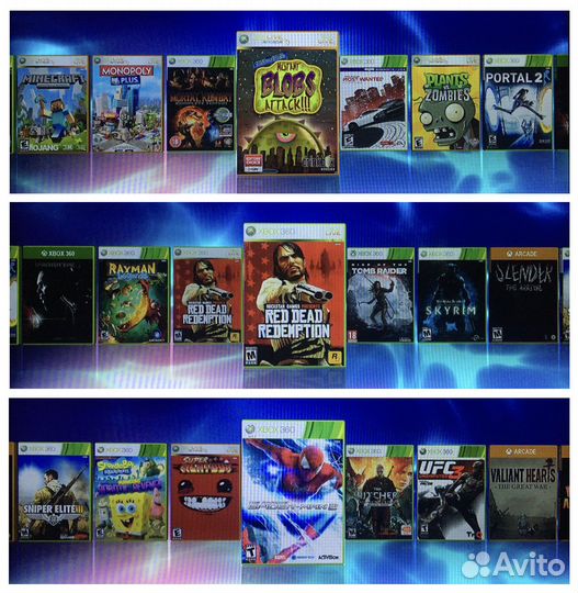 Xbox 360S freeboot + 60 игр