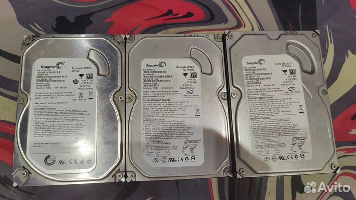 Жесткие диски Seagate 500GB/160GB/80GB 7200