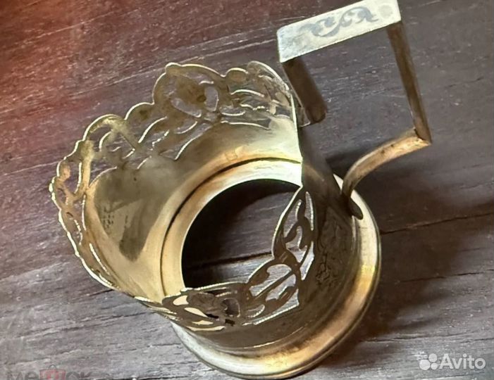 Подстаканник Серебро 875 проба Четыре клейма
