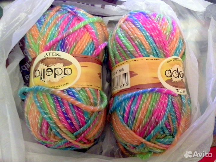 Шарф снуд женский Радужный с переходами