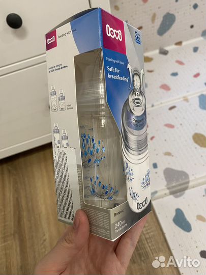 Бутылочка для кормления новая lovi 3+