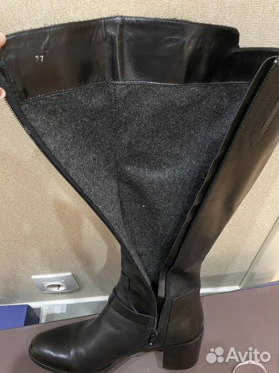 Сапоги женские натуральная кожа 37