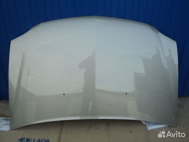 Капот Логан-Ларгус в цвет (Серый базальт)