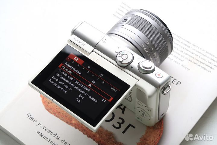 Фотоаппарат Canon M100 kit (отл сост) + сумка