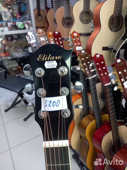 Гитара акустическая Elitaro E4010 BK
