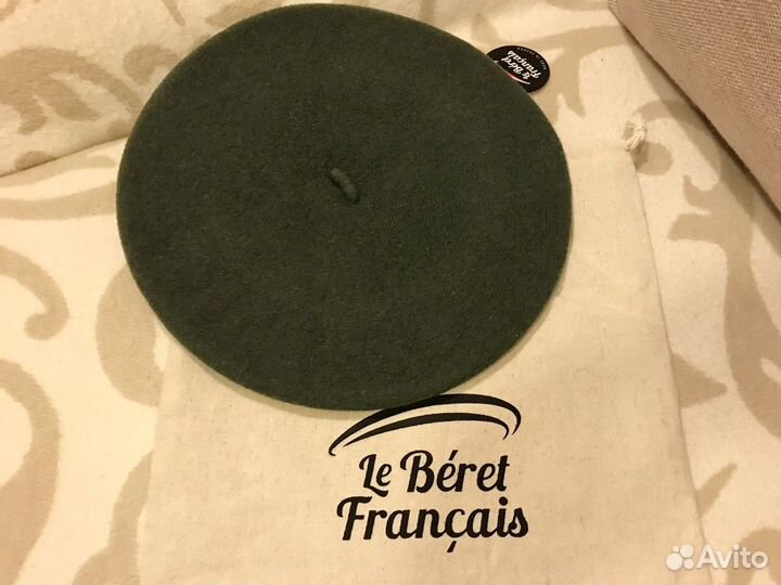 Берет Le Beret Francais новый зеленый Франция