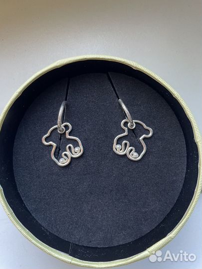 Серьги Tous Tsuri серебряные. Оригинал