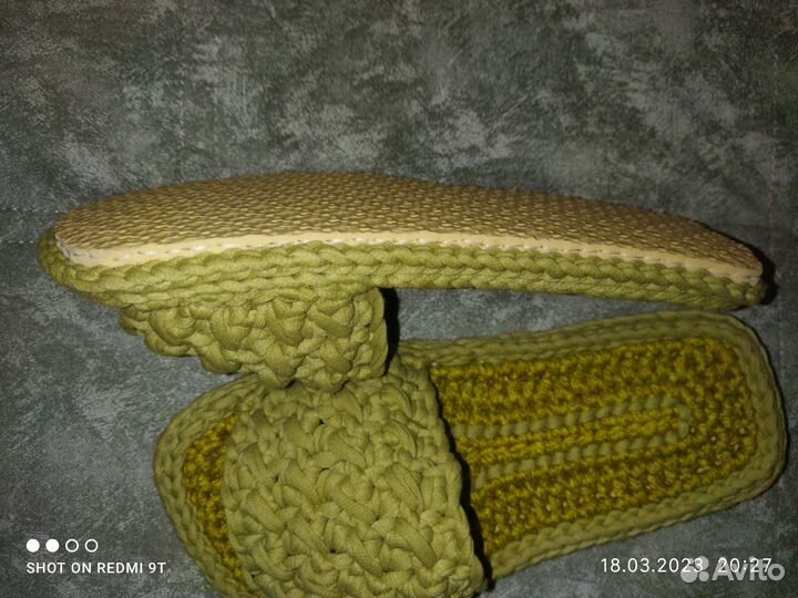 Домашние тапочки ручной работы