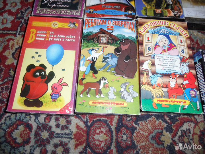 Видеокассеты для детей и взрослых