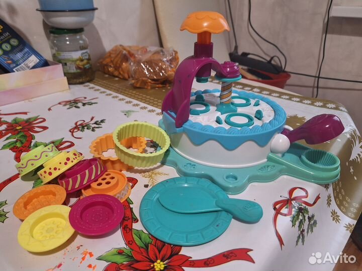 Play doh наборы. Плэй до Фабрика пироженных