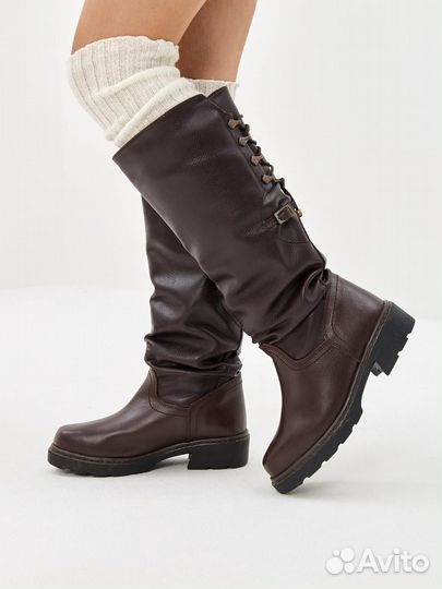 Сапоги для женщин с мягким мехом на весну