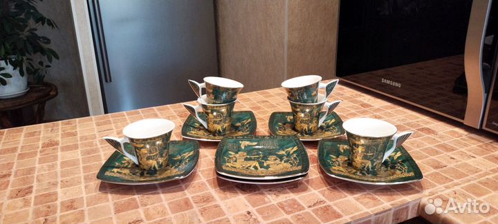 Кофейный сервис Египетский фарфор
