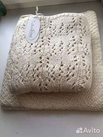 Плед из органического хлопка naturapura 100x150