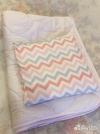 Детское одеяло новое 140х110 и подушка