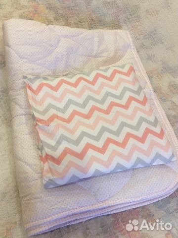Детское одеяло новое 140х110 и подушка