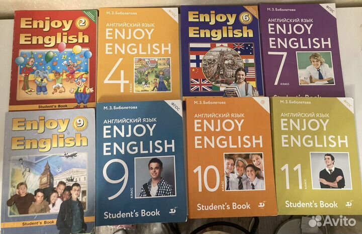 Учебники по английскому 2,4,6,7,9,10,11 Бибалетова