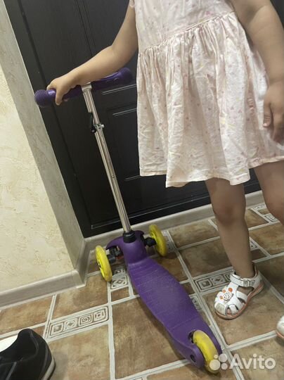 Самокат детский трехколесный бу