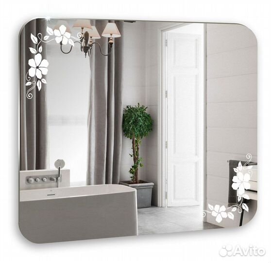 Зеркало silver mirrors 915*685 Блум (фр-00002364)