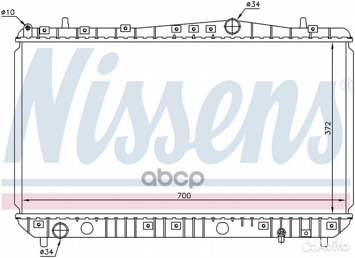 Радиатор системы охлаждения chevrolet: lacetti