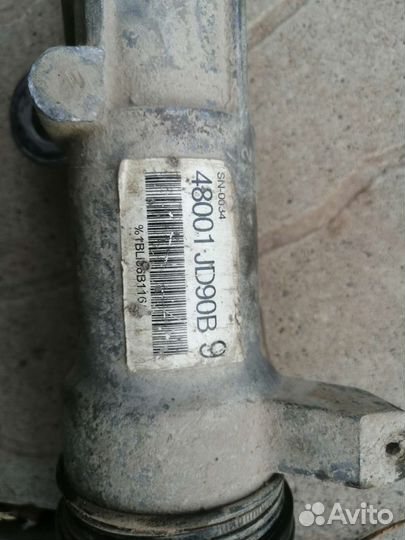 Рулевая рейка 48001-jd90b nissan qashqai j10