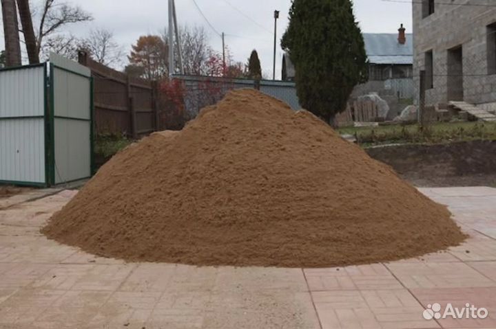 Песок для стяжки, мытый, щебень от производителя