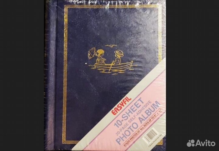 Фотоальбом синий-1- страницы с проклейкой