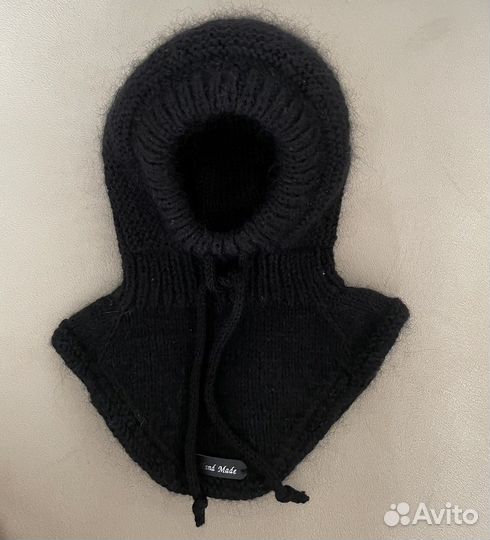 Зимняя Шапка шлем вязаная новая (очень теплая)