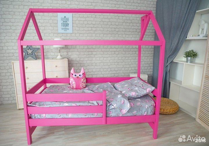 Детская кроватка домик бу
