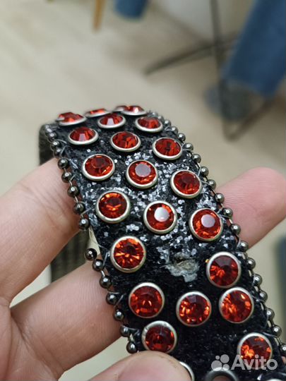 Ремень со стразами y2k